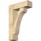 Ekena Millwork Legacy Block Rough Sawn Bracket w/ Offset Brace, Douglas Fir, 8"W x 26"D x 38"H BKT0806X26X38LEC05RDF - alternate 1